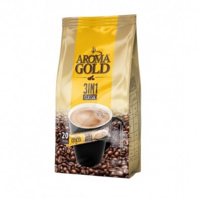 Kavos gėrimas AROMA GOLD 3 in1, 20 vnt.