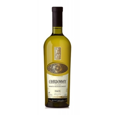 Vynas DAOS Chardonnay, baltas p.saldus, 11.5%, 750 ml