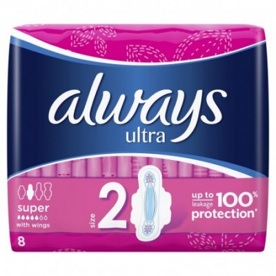 Higieniniai paketai ALWAYS ULTRA Super Plus, 8 vnt.