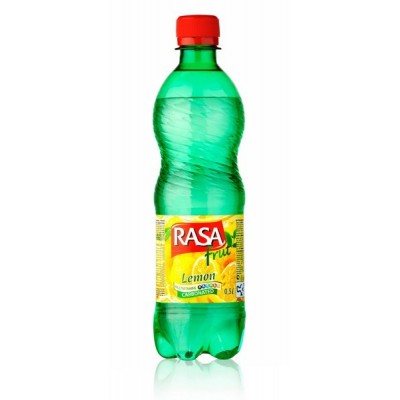 Gaivusis gėrimas RASA FRUT citrinų sk., gazuotas, 0,5 l