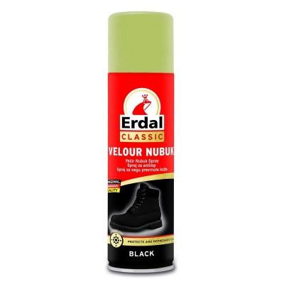 Aerozolinis purškiklis ERDAL, zomšai, juodas, 250 ml