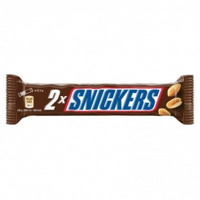 Šokoladinis batonėlis SNICKERS  TWO PACK, 2x37,5 g